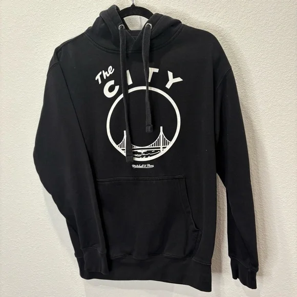 Mitchell & Ness The City Golden State Warriors Hoodie Black Mens Medium - Picture 2 of 6